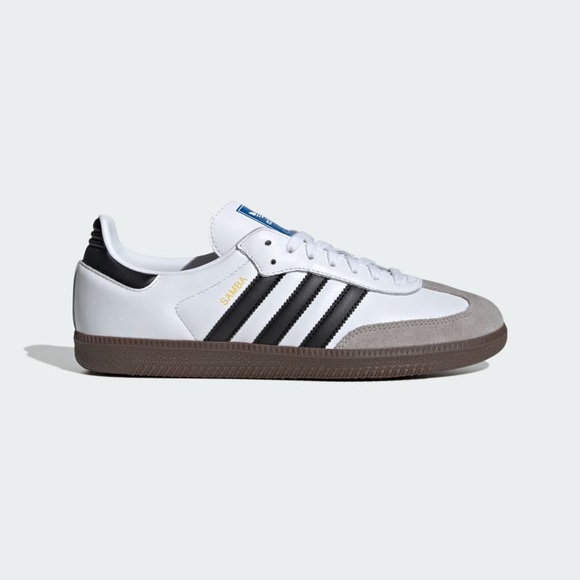 adidas Shoes - Adidas Samba OG White and Black Sneakers with Brown Sole Size 7
